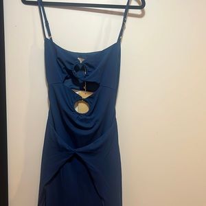 Meshki Navy Blue Maxi Dress